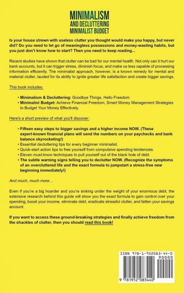 Minimalism Decluttering and Minimalist Budget 2-in-1 Book: The #1 Beginner's Box Set for A Minimalist Way of Living Declutter Your Home and Achieve Financial Freedom