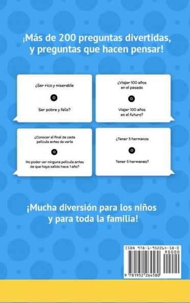 ¿Que prefieres? libro de juegos para niños: Preguntas muy difíciles divertidas e hilarantes para niños adolescentes y adultos - libro de chistes para toda la familia