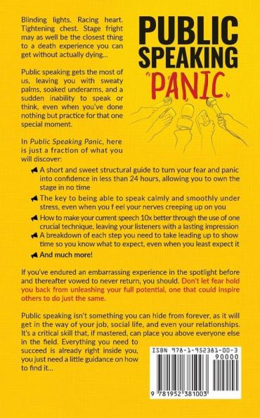 Public Speaking Panic: How to Go from Stage Fright to Stage-Ready in Less Than 24 Hours