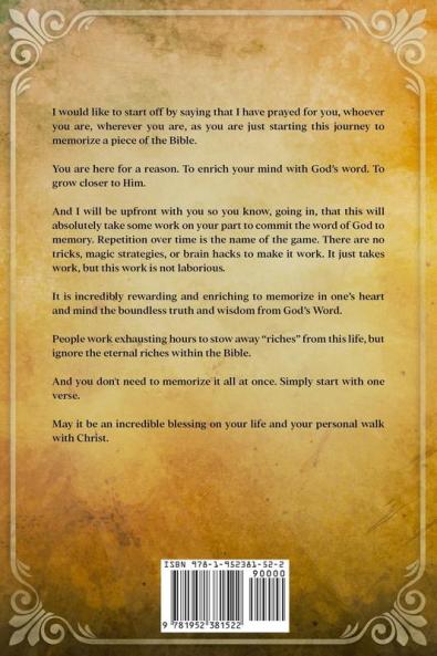 Memorizing Psalm 139 - Fearfully and Wonderfully Made: Memorize Scripture Memorize the Bible and Seal God's Word in Your Heart