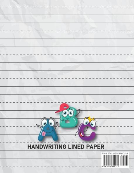 Kindergarten Writing Paper with Dotted Lines for Kids