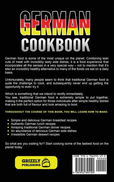 German Cookbook: Delicious German Recipes Made Easy