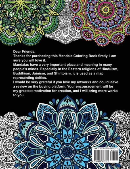 Mandalas Coloring Book for Adults