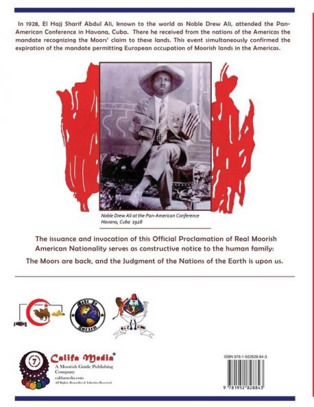 Official Proclamation of Real Moorish American Nationality: Black and White Edition Prepared for Public Distribution