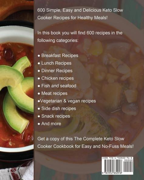 The Complete Keto Slow Cooker Cookbook