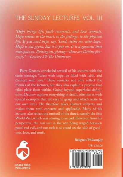 The Sunday Lectures Vol.III: 3