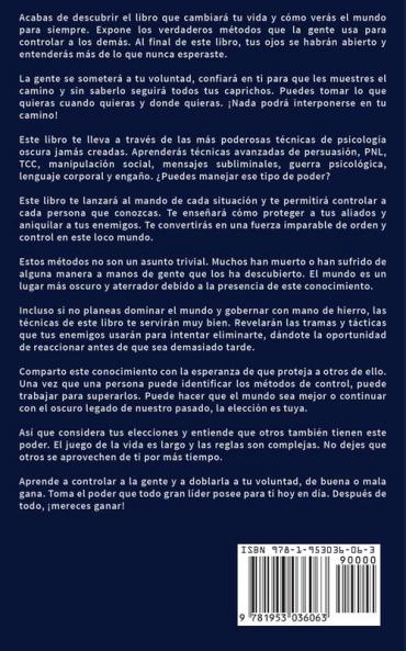 Psicología Oscura: Domina los secretos avanzados de: la guerrilla psicológica persuasión PNL oscura control mental terapia cognitivo conducta manipulación y psicología humana