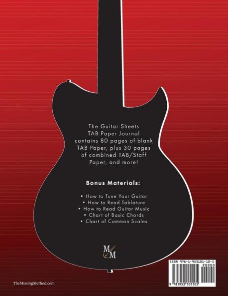 Guitar Sheets TAB Paper