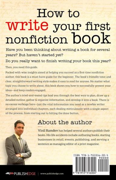How to Write Your First Nonfiction Book