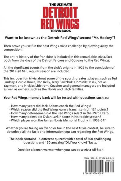 The Ultimate Detroit Red Wings Trivia Book