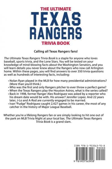 The Ultimate Texas Rangers Trivia Book