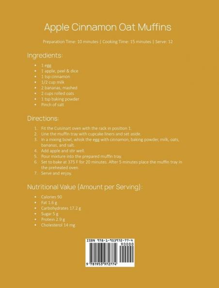 Cuisinart Air Fryer Oven Cookbook for Beginners: 800 Affordable Delicious and Super Crisp Recipes for Cooking Easier Faster And More Enjoyable for You and Your Family!
