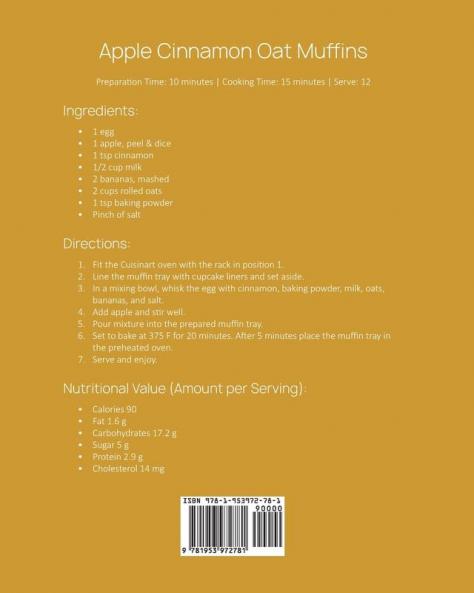 Cuisinart Air Fryer Oven Cookbook for Beginners
