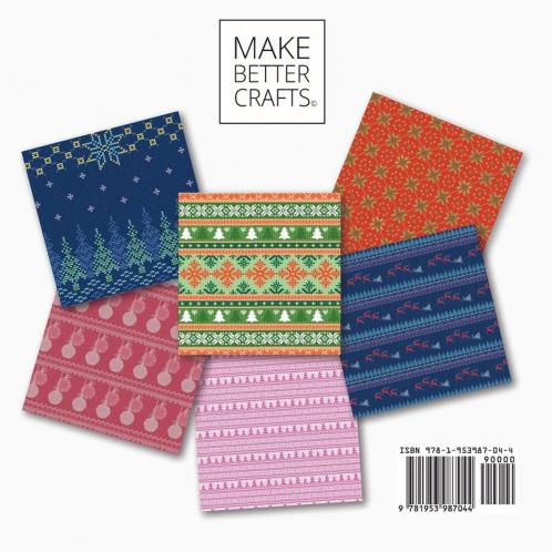 Cute Christmas Knit Scrapbook Paper