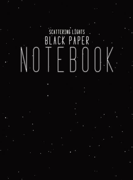 Black Paper Notebook Black Lined Paper