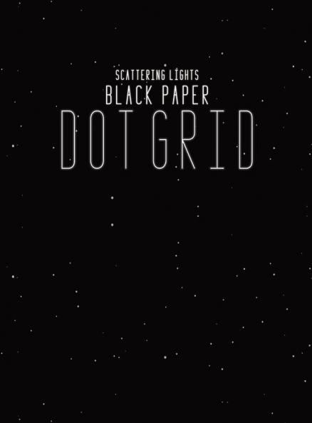 Black Paper Dot Grid Notebook