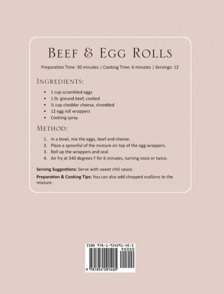 Carnivore Air Fryer Cookbook: Crispy Easy and Healthy Air Fryer Recipes for Meat Lovers