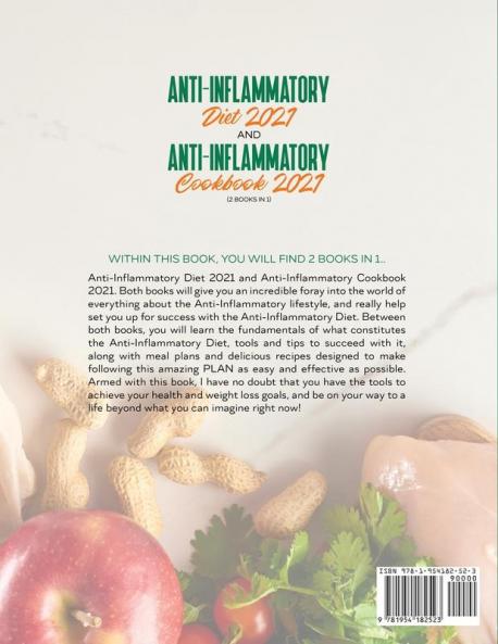 Anti-Inflammatory Diet 2021 AND Anti-Inflammatory Cookbook 2021: (2 Books IN 1)