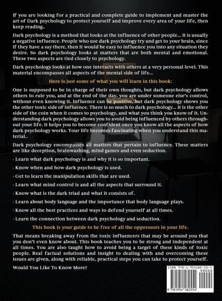 Dark Psychology 101 2021: Understanding the Techniques of Covert Manipulation Mind Control Influence and Persuasion
