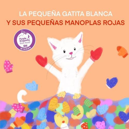 LA PEQUEÑA GATITA BLANCA Y SUS PEQUEÑAS  MANOPLAS ROJAS