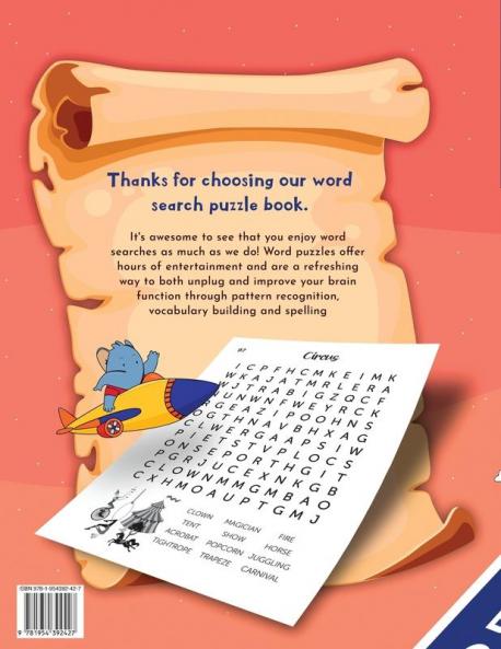 Word Search for Kids Ages 8-12