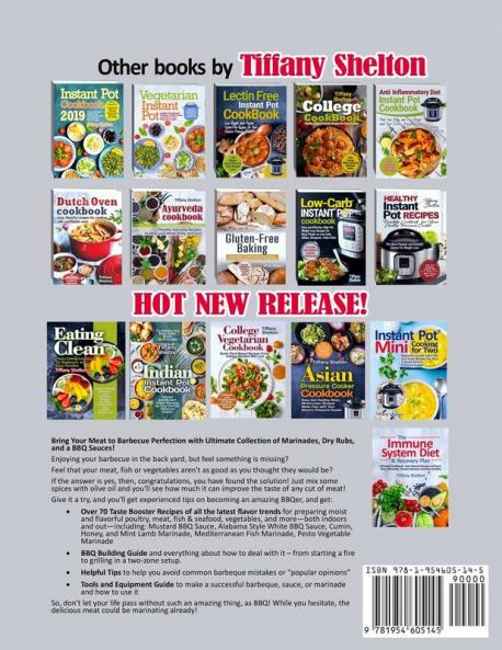 The BBQ Sauces Rubs and Marinades Cookbook: American and International Barbecue Sauces Recipes for Poultry Meat Fish Seafood and Vegetables