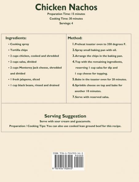 Hamilton Beach Convection Countertop Toaster Oven Cookbook for Beginners: 365 Days of Crispy Easy and Healthy Recipes for Your Hamilton Beach Convection Countertop Toaster Oven