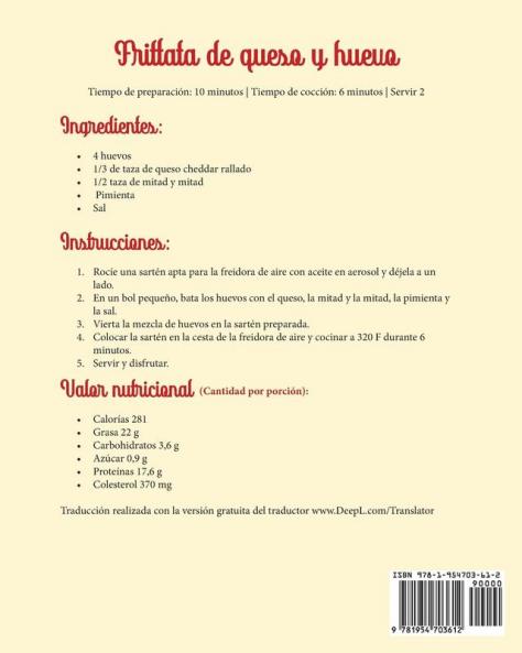 Libro de cocina de la freidora de aire Cosori para principiantes 2021