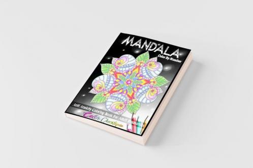 Mandala Color by Number Anti Anxiety Coloring Book for Adult Relaxation