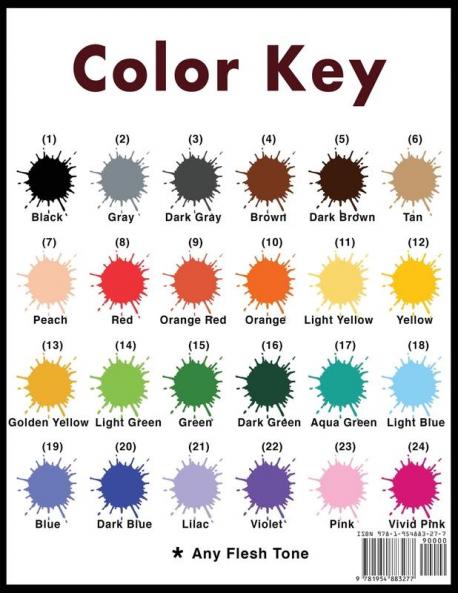 Color by Number Dazzling Patterns - Anti Anxiety Coloring Book for Adults