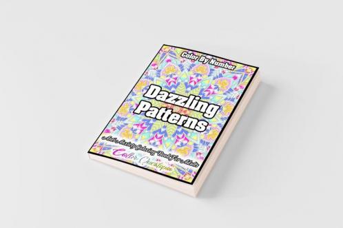 Color by Number Dazzling Patterns - Anti Anxiety Coloring Book for Adults