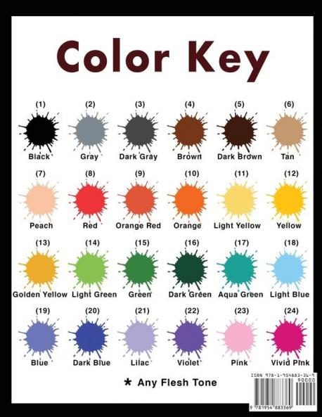 Stained Glass Color by Number For Adults