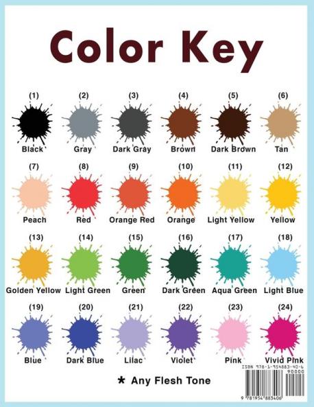Large Print Color by Number for Adults
