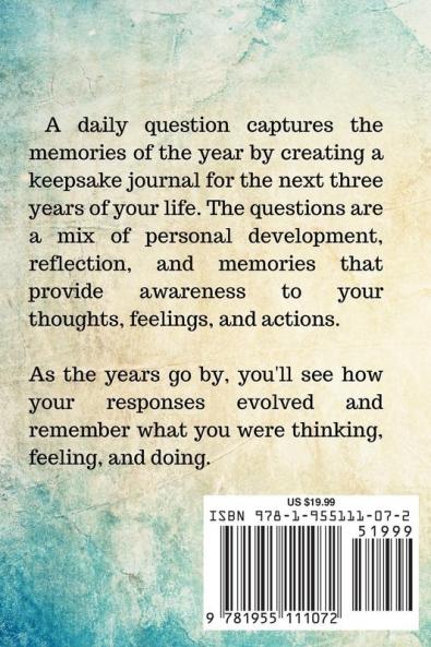3 Year Journal: A Question a Day