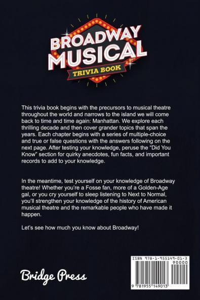 Broadway Musical Trivia Book