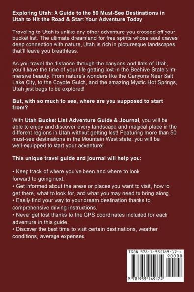 ??Utah Bucket List Adventure Guide & Journal