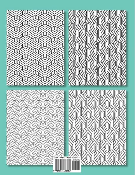 Geometric Coloring Book for Adults: Geometric Coloring Book for Adults