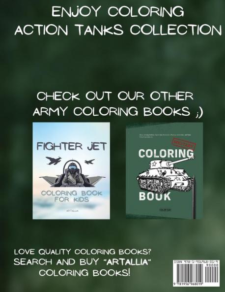 Action Tanks Coloring Book