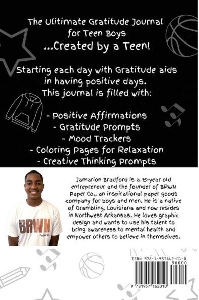 Gratitude Journal for Teen Boys