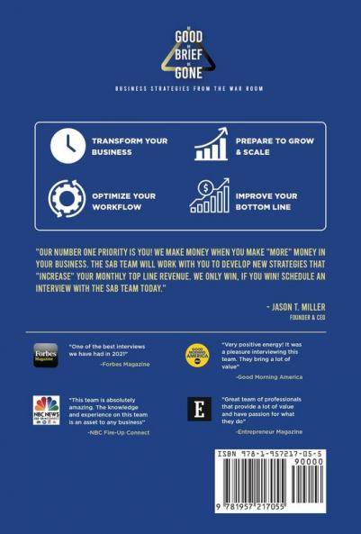 Be Good Be Brief Be Gone