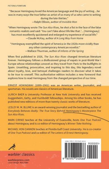 The Sun Also Rises (Warbler Classics Annotated Edition)