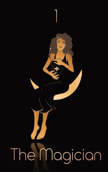 Mystical Black African American Magic Tarot Card | Diary Journal and/or Notebook