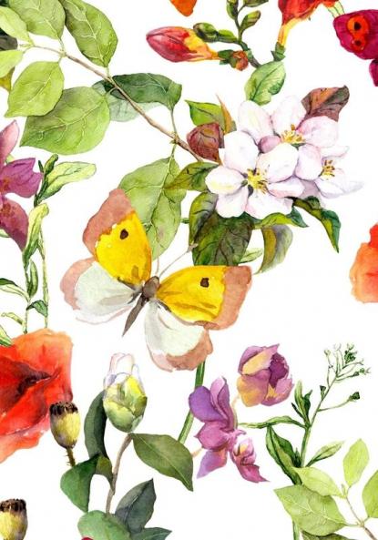 UNDATED DAILY PLANNER & BUSINESS ORGANIZER (Pink Butterfly)