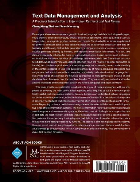 Text Data Management and Analysis