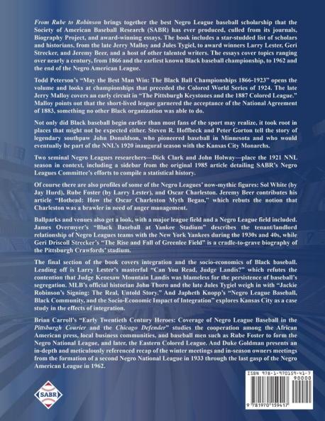 From Rube to Robinson: SABR's Best Articles on Black Baseball: 4 (The Negro Leagues)