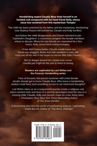 Last Writes: A Claudia Rose Novel: 4 (Forensic Handwriting Mysteries)