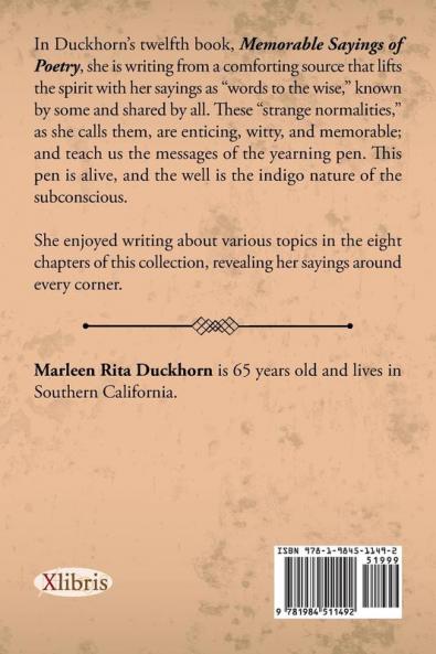 Memorable Sayings of Poetry