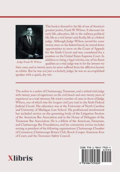 My Brother's Child the Biography of Judge Frank Wilson