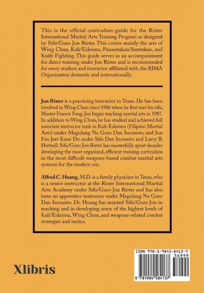 Rister International Martial Arts Curriculum Guide First Edition
