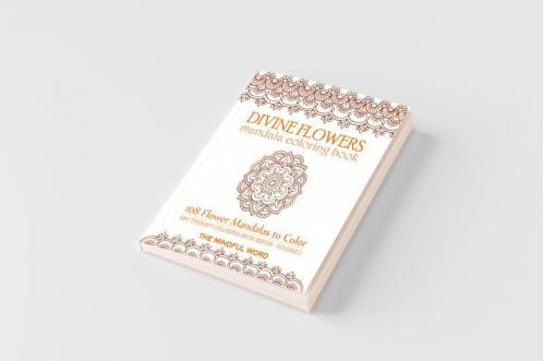 Divine Flowers Mandala Coloring Book